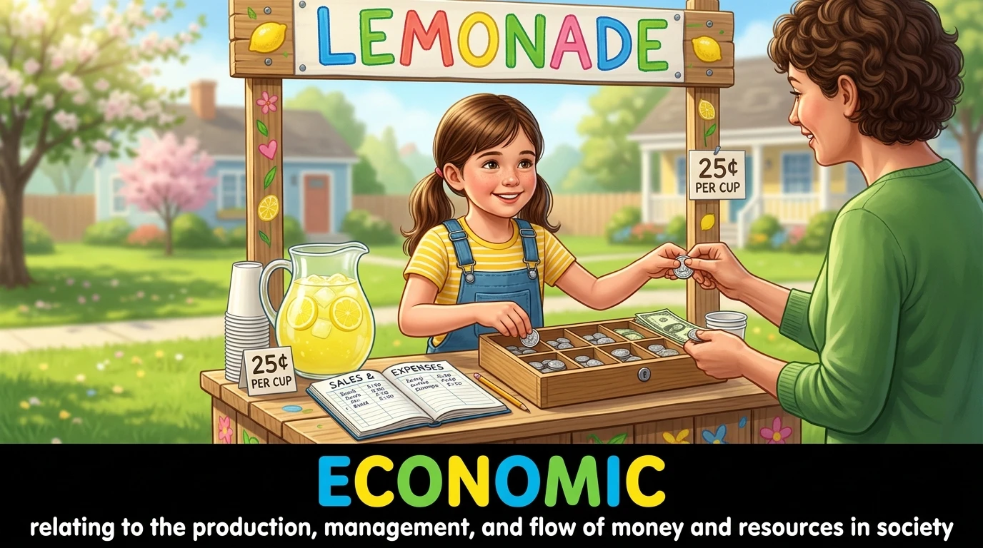 English Illustration for economic